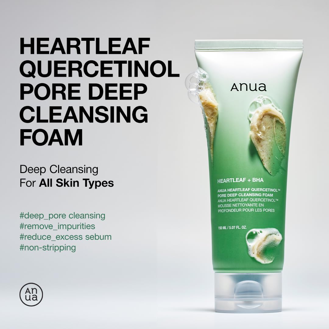 [ANUA] HEARTLEAF QUERCETINOL PORE DEEP CLEANSING FOAM 150ml