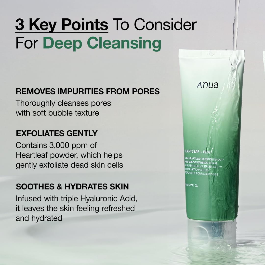 [ANUA] HEARTLEAF QUERCETINOL PORE DEEP CLEANSING FOAM 150ml