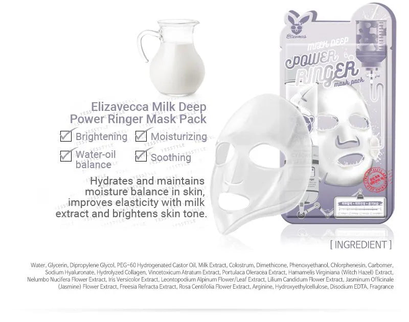 Elizavecca Deep Power Ringer 10 Type Mask Packs