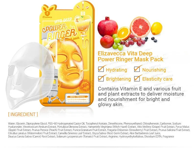 Elizavecca Deep Power Ringer 10 Type Mask Packs