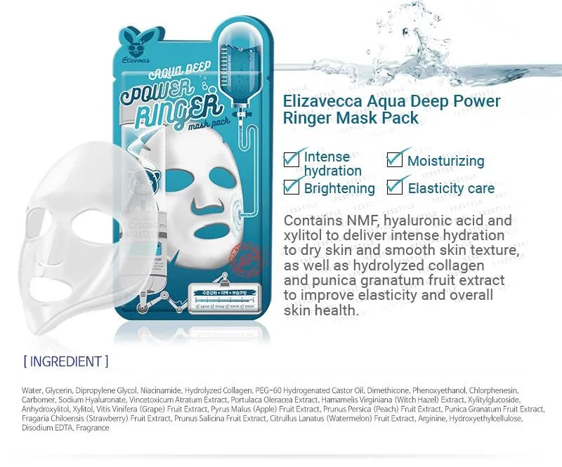 Elizavecca Deep Power Ringer 10 Type Mask Packs