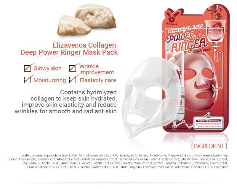 Elizavecca Deep Power Ringer 10 Type Mask Packs