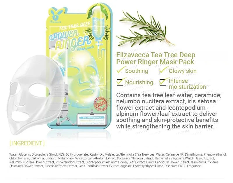 Elizavecca Deep Power Ringer 10 Type Mask Packs