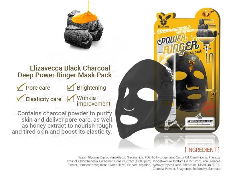 Elizavecca Deep Power Ringer 10 Type Mask Packs